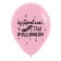 Shar Latex 12 "Congratulations Funny", Assorted, Pastel, set of 50 pcs., Mix
