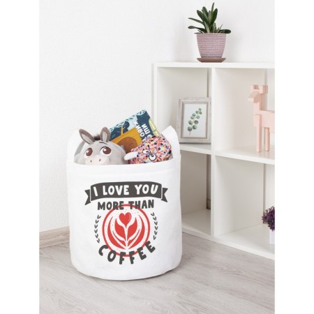 Toy basket "I love you, size 35x35 cm