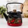 Enamel kettle "Rowal", 2.3 liters, red-black color, mix decol
