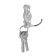 Hook furniture tundra TKD023, two -rod, chrome
