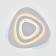 Ceiling LED lamp with SILUET control panel, LED tape, SMD, 50x50x5 cm