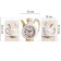 Wall-wall clocks for the kitchen "Sangino", silent, 26.5 x 24 cm, d-13 cm, white, aa