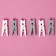 A set of clothespins for the decor "Classic", 50 pcs., 1pc. - 2.5 cm, gray and white