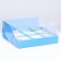 Confectionery folding box for 9 cupcakes 23.5 x 23.5 x 10, blue