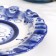A saucer Gzhel "ANEMON", white-blue, ceramics, D = 15 cm,