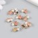 Button plastic for creativity "Star with pearls" set 10 pcs mix 1.4x1x0.8 cm