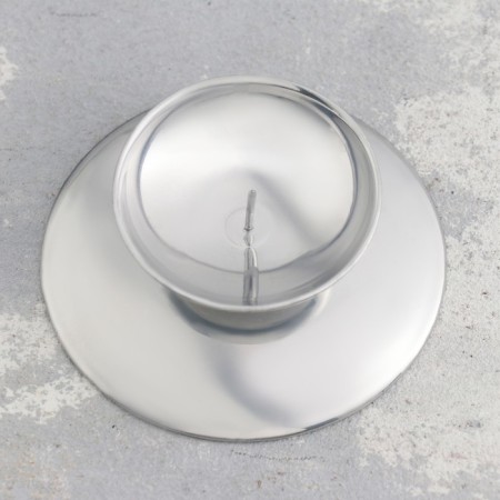 Gadal N "Gadal N" metal per candle, 7.3x3 cm, chrome-2