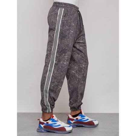 Joggers male, size 54, dark gray color-6