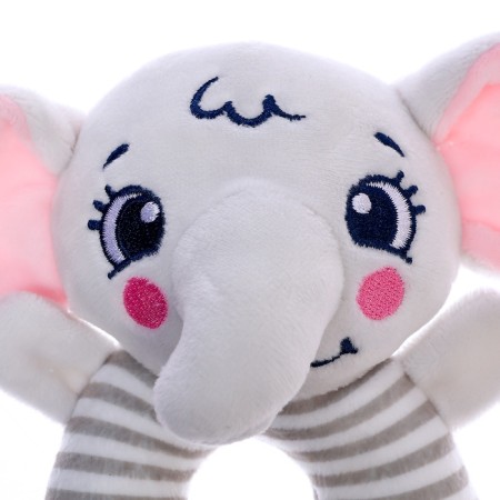 Developing rattle "elephant", color gray color-3