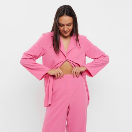 Women's costume (jacket, trousers) minku: Green Trend Bright pink color, size 44-4