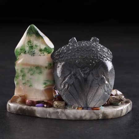 Souvenir "Owl", Selenite-2