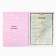 Folder for the birth certificate "Our Baby", pink for a girl, 23,1x30.7cm