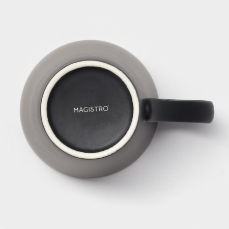Porcelain mug Magistro Matt Black, 350 ml-3