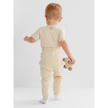 Children's pants Minaku "Nature", beige color, height 62-68 cm-9