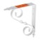 Figure bracket 150x125 Mod.4, white