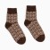 Women's socks, brown color, size 23-25