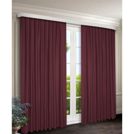 Set of curtains, size 150x260 cm, 2 pcs, burgundy color