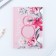 Diary in the soft cover A5, 80 liters, in the gift box “March 8. Pink"