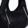Lurch bag with a zipper, 3 outer pockets, black color