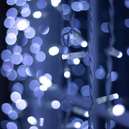 Garland "curtain" 2 x 6 m, IP65, UMS, white thread rubber, 1440 LED, white glow, 220 V-3