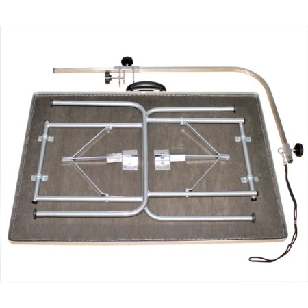 Universal SOU-12 table for grooming, rubber countertop, 900 x 600 x 750 mm, black-2