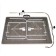 Universal SOU-12 table for grooming, rubber countertop, 900 x 600 x 750 mm, black