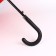 Umbrella - semi -automatic cane "plain", eponge, two -layer, 8 spokes, r = 51 cm, black/red color