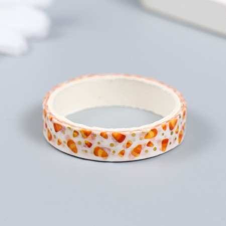 Adhesive tape Paper "Sweets" set 10 pcs width. 0.8 cm dl. 2 m 8.5x4x1 cm-2