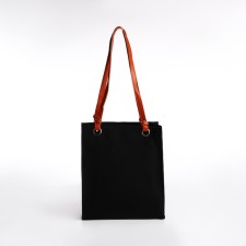 Bag Female Tout with zipper, black color