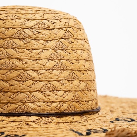 Women's hat "Life is good", size 54-56, beige color-4