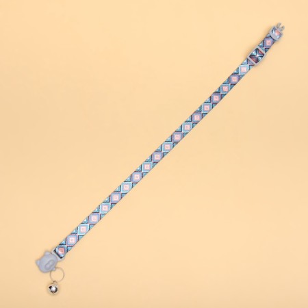 Kotzachi collar "kaleidoscope", with a bell, 30 x 1 cm, polyester-4