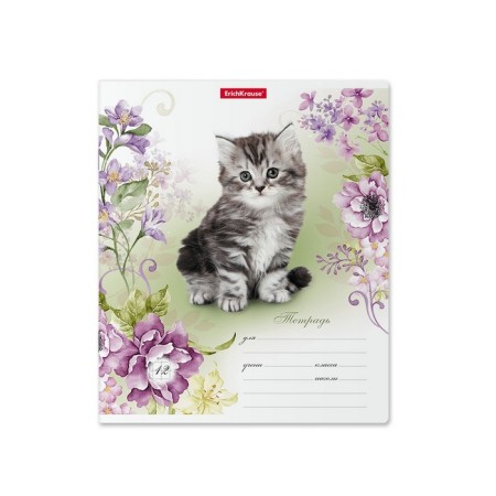 Notebook of 12 sheets in the Murziki cage, cover coated cardboard, offset unit, mix-2