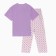 Female homemade set (T -shirt/pants), lavender color, size 60