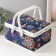 Casket for needlework "Flower mosaic" 19x26x14.5 cm