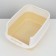 Closed transparent toilet 51 x 34 x 37 cm, yellow+scoop