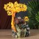 The desktop fountain from the network "Tree with amber leaves" 312 stones 34x26x13 cm