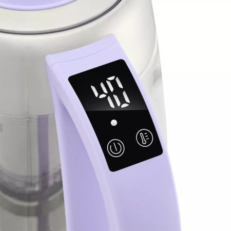 Electric kettle KitFort KT-6624, glass, 1.7 l, 2200 watts, purple-1