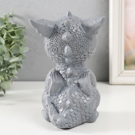 Figure "Dragon" 18x10x12.5 cm, gray-3