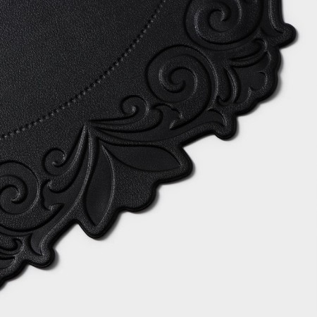 Set of serving “Eloise” napkins, d = 37.5 cm, 4 pcs, black color-5