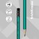 Chernographic pencil with Erichkrause "Metallic", HB, Grifel D = 2.2 mm, wood, three