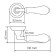 Door handle MH-41-Classic PG/W "UMBERTO", color gold, white