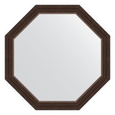 Mirror in the baguette frame, rosewood 62 mm, 71.6x71.6 cm
