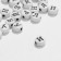 Acrylic bead "Alphabet" (mix), 7 × 4 mm, set 10 g, black and white color