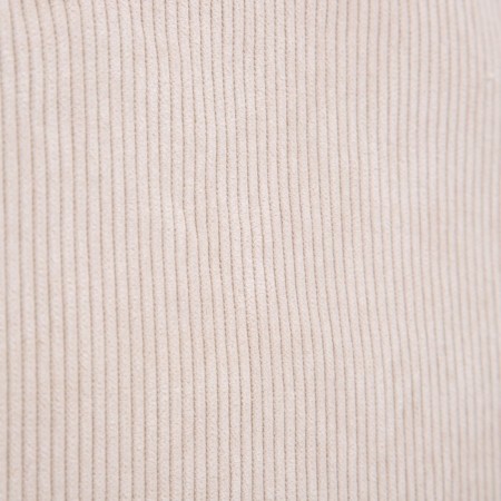 Zipper bag, external pocket, beige color-5