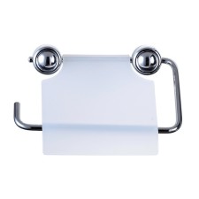 Axentia Atlantik toilet paper holder, with a transparent cover, 13x10x13.3 cm 1035158