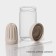 Glass glass with a lid and tube "Bjorn", 450 ml