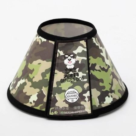 Veterinary collar No. 4, necklift 29-33 cm, height 13.5 cm, khaki-3