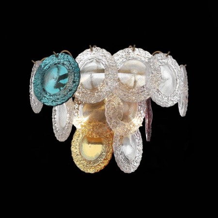Sconces st. SL420.201.05. Coneli. 5x5 W, G9, 4000K, 975 LM, 37x28 cm, golden color-1