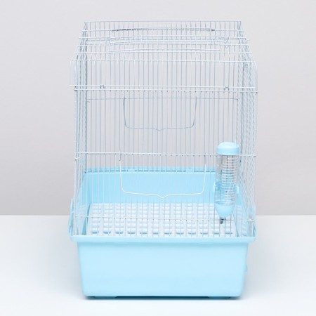 A cage for rodents with sliding pallets 60 x 35 x 47 cm, blue-1