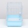 A cage for rodents with sliding pallets 60 x 35 x 47 cm, blue